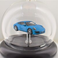 Porsche 911 (991.2) Carrera 4S 2017 Blau 1:43 in mundgeblasener Flasche 600ml