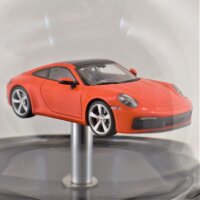 Porsche 911 Carrera 4S (2019) Orange 1:43 in mundgeblasener Flasche 600ml