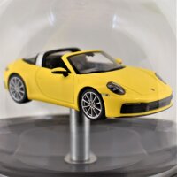 Porsche 911 Targa 4s Gelb (2020) 1:43 in mundgeblasener Flasche 600ml