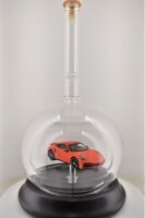 Porsche 911 Turbo S 2020 Orange 1:43 in mundgeblasener Flasche 600ml