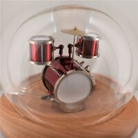 Magic "Schlagzeug" Rot in mundgeblasener Flasche 600ml
