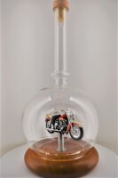 Harley-Davidson FLH Duo Glide 1:24 in mundgeblasener Flasche 500ml