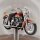 Harley-Davidson FLH Duo Glide 1:24 in mundgeblasener Flasche 500ml