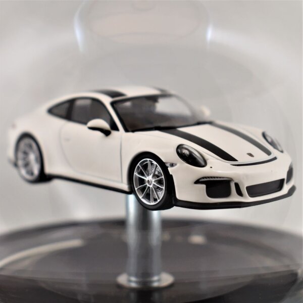 Porsche 911 R (2016) Weiß 1:43 in mundgeblasener Flasche 600ml