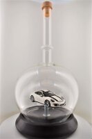 Porsche 911 R (2016) Weiß 1:43 in mundgeblasener Flasche 600ml