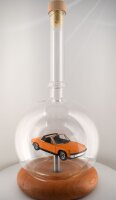 VW-Porsche 914/4 1972 Orange 1:43 in mundgeblasener Flasche 500ml