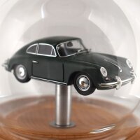 Porsche 356 B Coupe 1961 Grün 1:43 in mundgeblasener Flasche 500ml