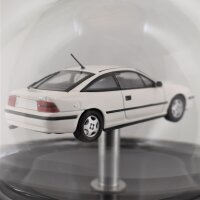 Opel Calibra (1998) Weiß 1:43 in mundgeblasener Flasche 600ml