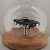 Peugeot 404 Cabriolet (1962) Schwarz 1:43 in mundgeblasener Flasche 600ml