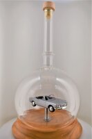 Peugeot 404 Cabriolet (1962) Silber 1:43 in mundgeblasener Flasche 600ml